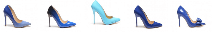 Pantofi dama stiletto albastri