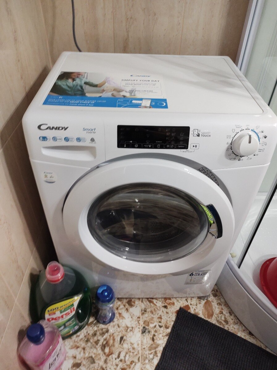 masina de spalat rufe cu uscator Candy Smart CSWS 485TWME/1-S ieftin Emag