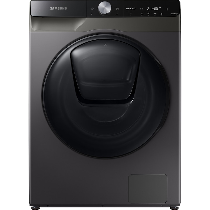 Masina de spalat rufe cu uscator Samsung WD90T754DBX/S7, 9 kg Spalare, 6 kg Uscare, 1400 RPM, Clasa B, Quick Bubble, AI Control, Add Wash, Super Speed 39, Steam, Motor Digital Inverter, Wifi, Inox reducere