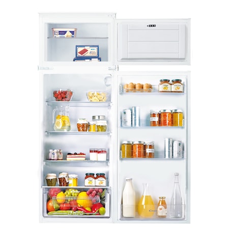 Frigider incorporabil cu 2 usi Candy CFBD 2450/2E 222 l reducere Emag