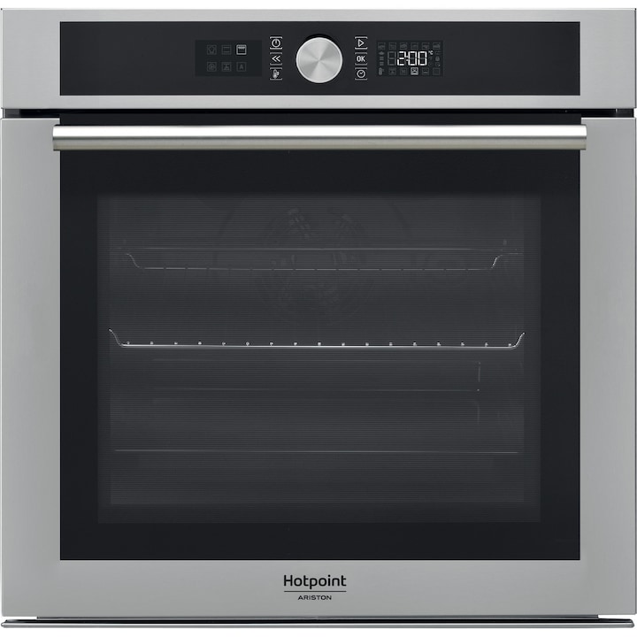 Cuptor incorporabil Hotpoint FI4 854 C IX HA , Multifunctional, Curatare catalitica, Grill, Timer, LED, 73 l, Clasa A+, Inox reducere