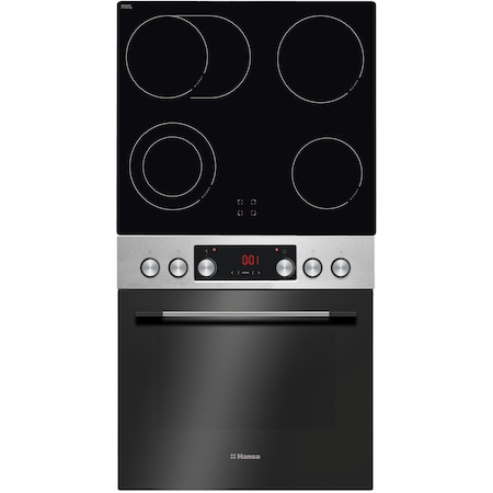 pachet cuptor incorporabil Hansa BCCI64561,  Clasa A,  Negru + plita incorporabila,  Vitroceramica ieftin Emag