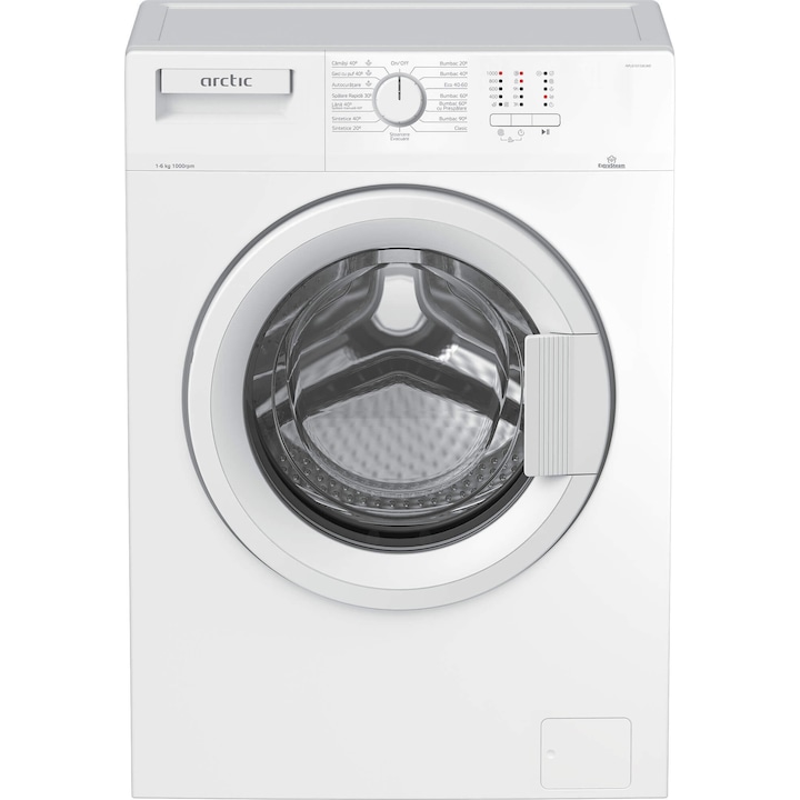 Masina de spalat rufe Slim Arctic APL61015XLW0 , 6 kg, 1000 RPM, Clasa E, ExtraSteam, XL Door, Alb reducere