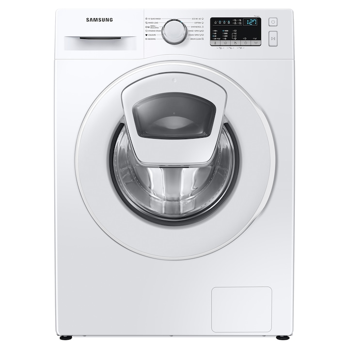 Masina de spalat rufe Samsung WW70T4540TE/LE, 7 kg, 1400 RPM, Clasa D, Add Wash, Steam, Drum Clean, Smart Check, Motor Digital Inverter, Alb reducere