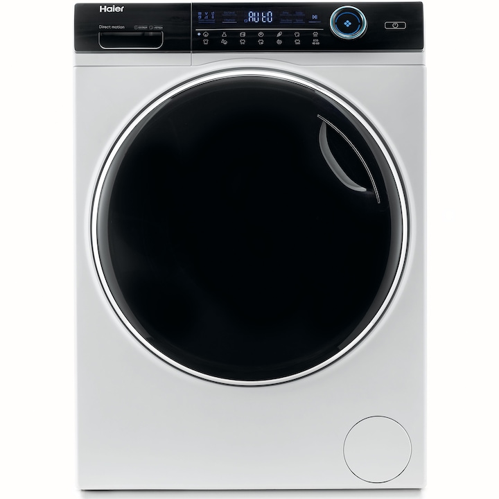 Masina de spalat rufe cu uscator Haier HWD120-B14979-S, 12 kg spalare, 8 kg uscare, 1400 rpm, Clasa A, Motor Direct Motion, iRefresh, ABT, Dual Spray, Pillow Drum, Smart Detecting, Alb reducere