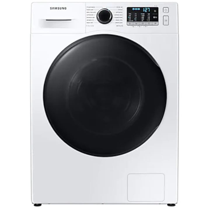 Masina de spalat rufe cu uscator Samsung WD80TA046BE/LE , 8 kg spalare, 5 kg uscare, 1400 rpm, Clasa C, Motor Digital Inverter, Eco Bubble, Bubble Soak, Steam, Airwash, Alb reducere
