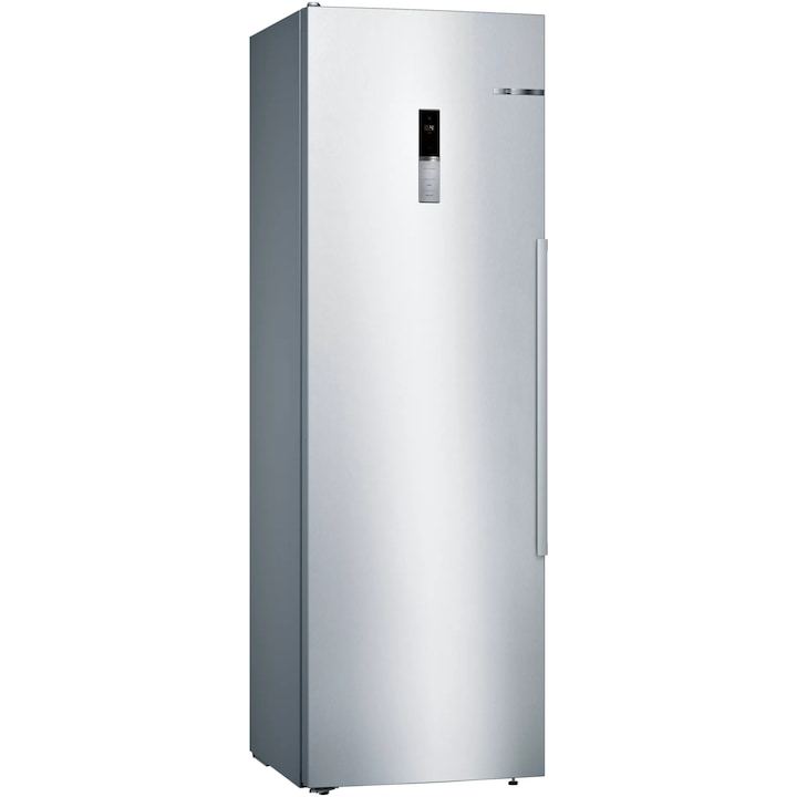 Frigider cu 1 usa Bosch KSV36BIEP, 346 l, Clasa E, Raft ajustabil, SuperCooling, VitaFresh, H 186 cm, Inox Antiamprenta reducere