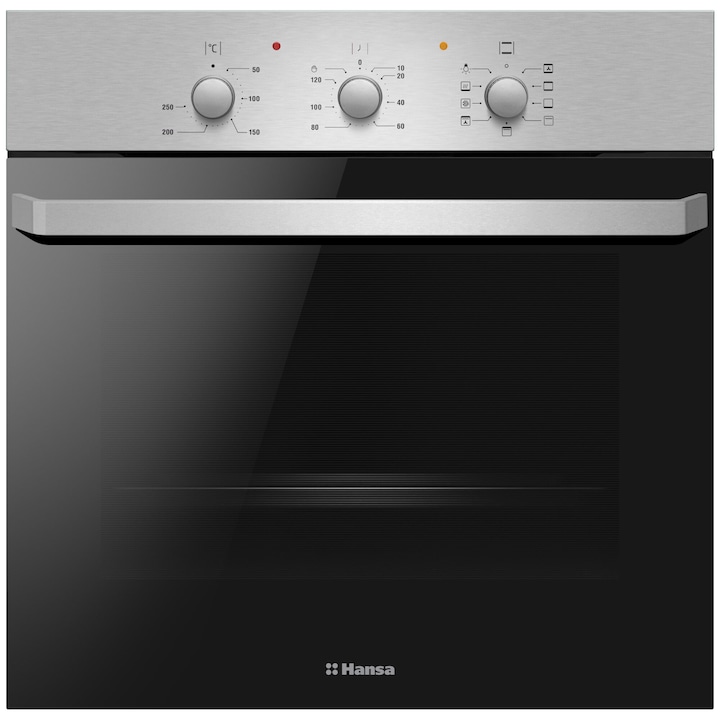 Cuptor incorporabil Hansa BOEI681621, 62 l, 8 Functii, Grill, Clasa A, Inox reducere