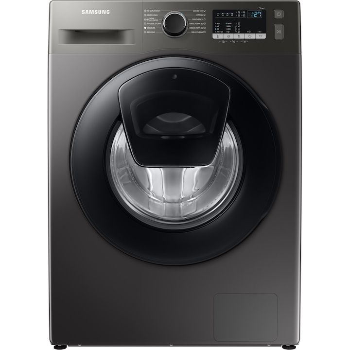 Masina de spalat rufe Samsung WW80T4540AX/LE, 8 kg, 1400 RPM, Clasa D, Add Wash, Steam, Drum Clean, Smart Check, Motor Digital Inverter, Inox reducere