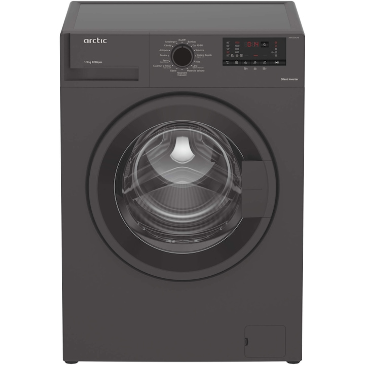 Masina de spalat rufe Arctic AB91223XLAB, 9 kg, 1200 RPM, Aqua Surf, Motor Silent Inverter, Clasa B, Antracit reducere