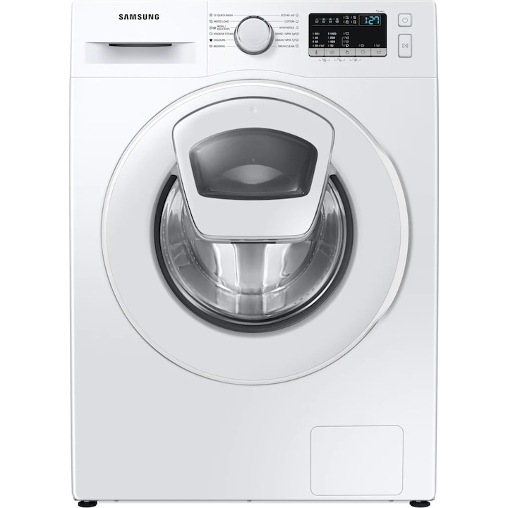 Masina de spalat rufe Samsung WW90T4540TE/LE, 9 kg, 1400 RPM, Clasa D, Add Wash, Steam, Drum Clean, Smart Check, Motor Digital Inverter, Alb reducere