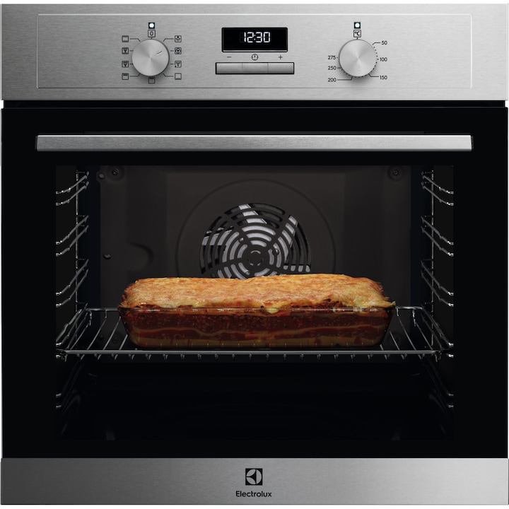 Cuptor incorporabil Electrolux EOF3C00X, Electric, 72 l, Autocuratare catalitica, Grill, MultiLevel Cooking, Even Cooking, Clasa A, Inox reducere